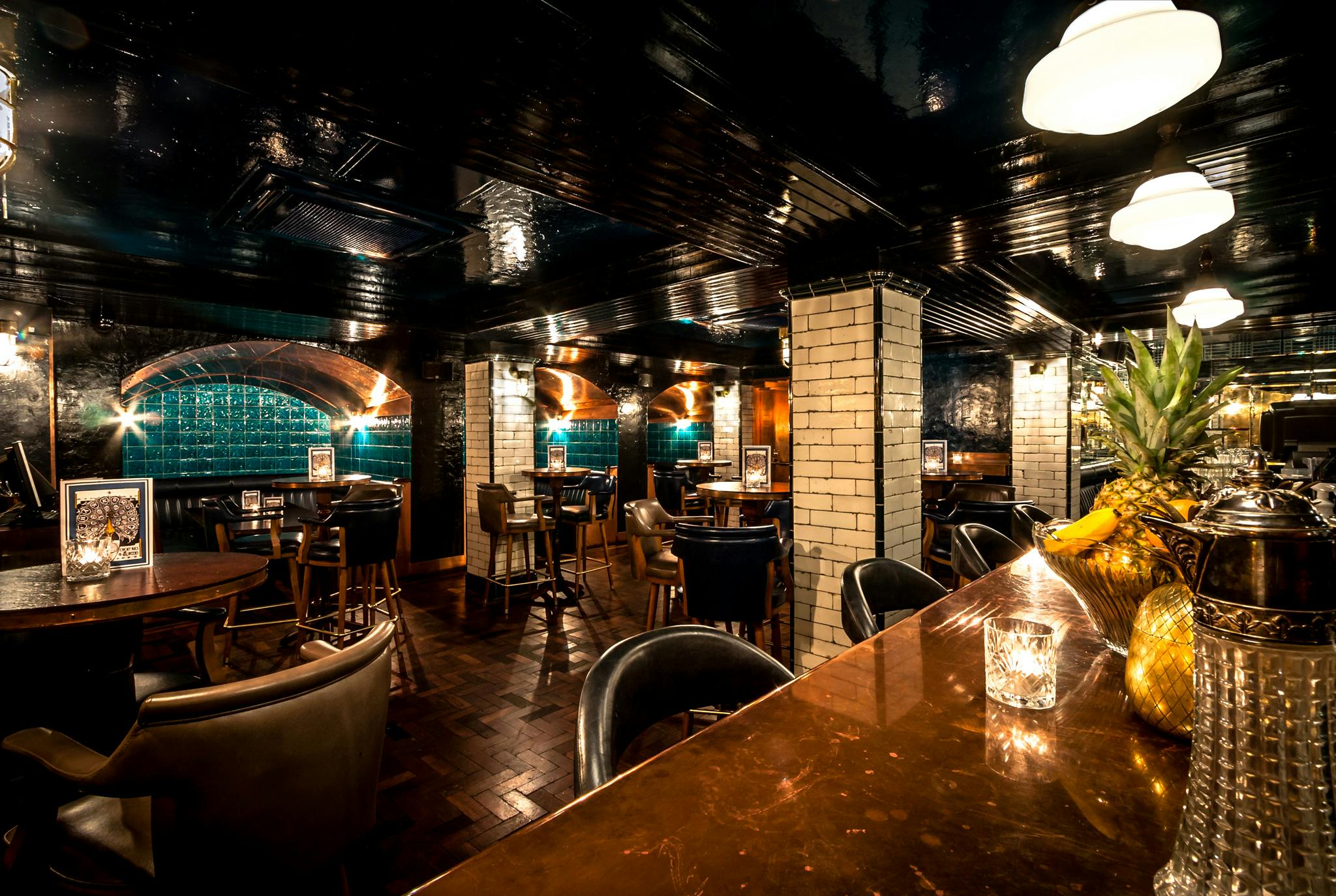 Spitalfields Bar: elegant venue with warm lighting for upscale events and cocktail receptions.