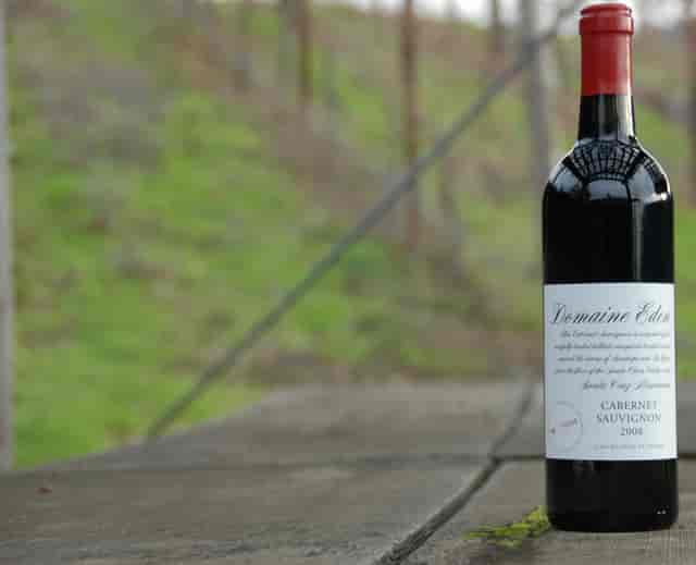 Domaine Eden Cabernet Sauvignon bottle for upscale wine tastings and receptions.