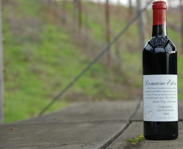 Domaine Eden Cabernet Sauvignon bottle for upscale wine tastings and receptions.