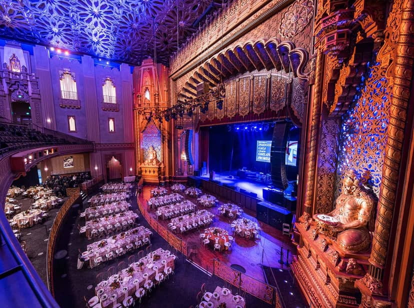 Fox Theatre event space with ornate design, ideal for galas and presentations.