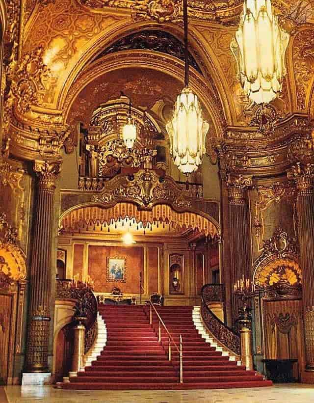 Ornate Fox Theatre venue with luxurious decor, perfect for weddings and galas.