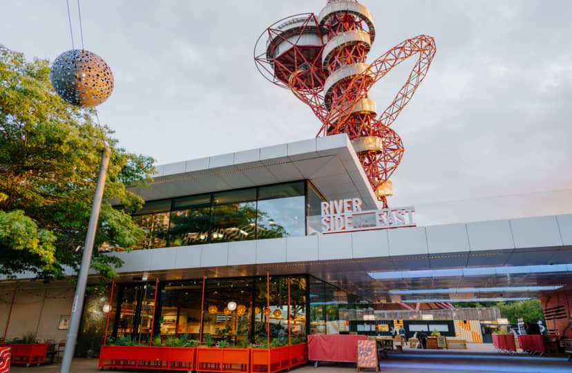 Riverside East bar terrace, architectural event space, product launch, corporate celebration