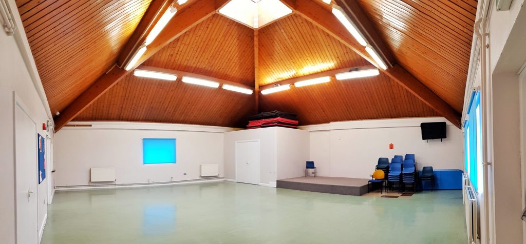 Large Hall in Kennington Park Community Centre, spacious venue for workshops and conferences. - Banner