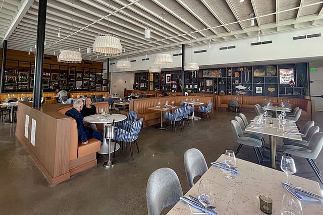 Modern restaurant ARLO San Diego with stylish decor, ideal for events and gatherings.