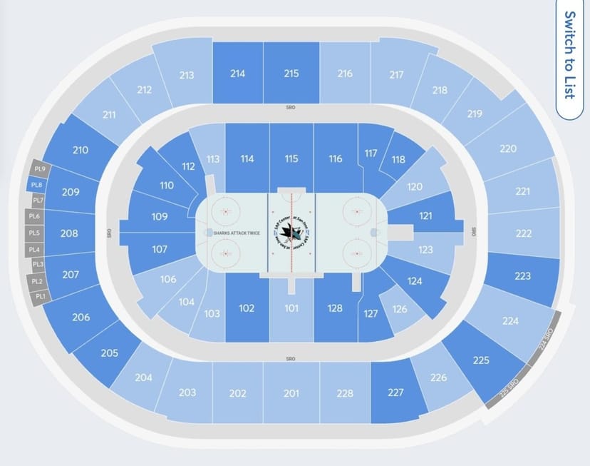 Seating chart for events at PETE BE CENTER, optimizing attendee flow and engagement.