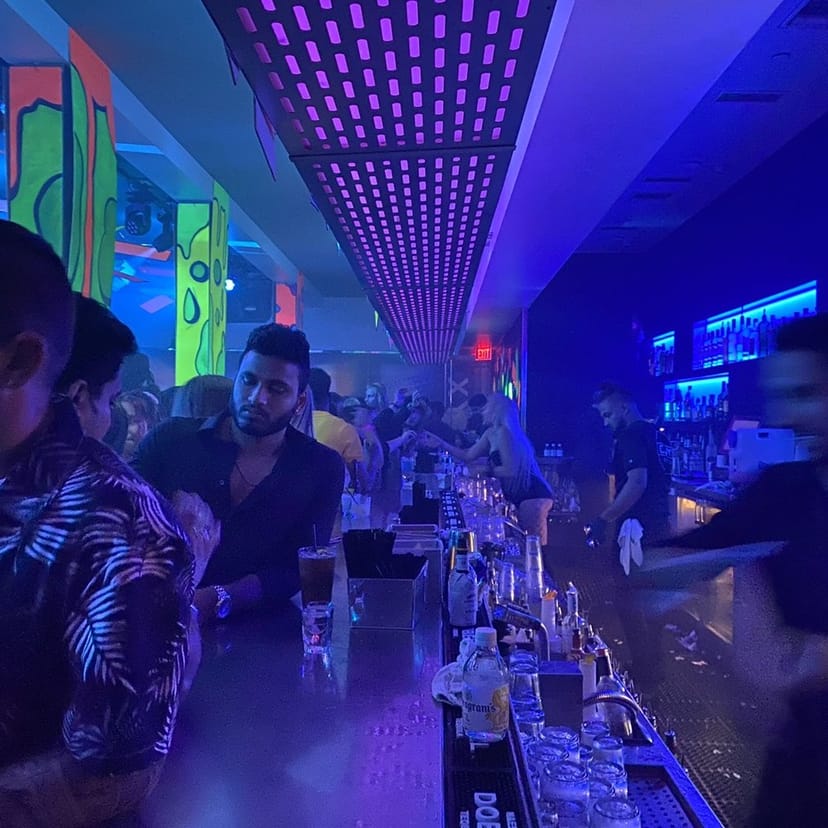 Vibrant nightlife at Thad's Private Social Club, ideal for networking events and gatherings.