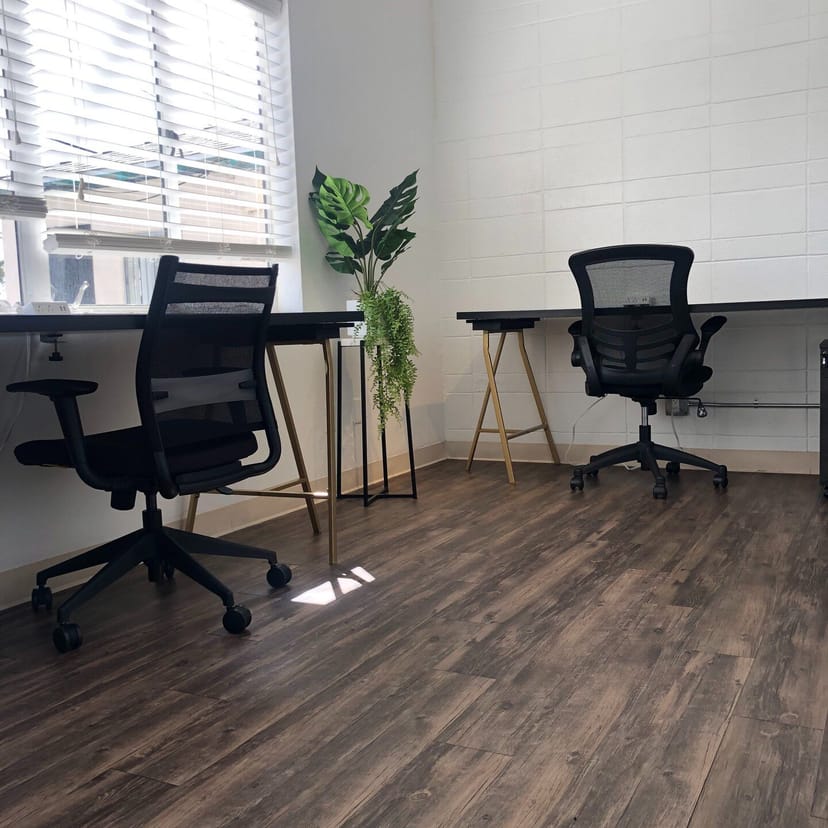 Modern private office in Hardihood Cowork Space, ideal for meetings and collaboration.