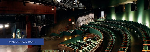Parterre seating in Hammer Theatre, ideal for events and presentations.