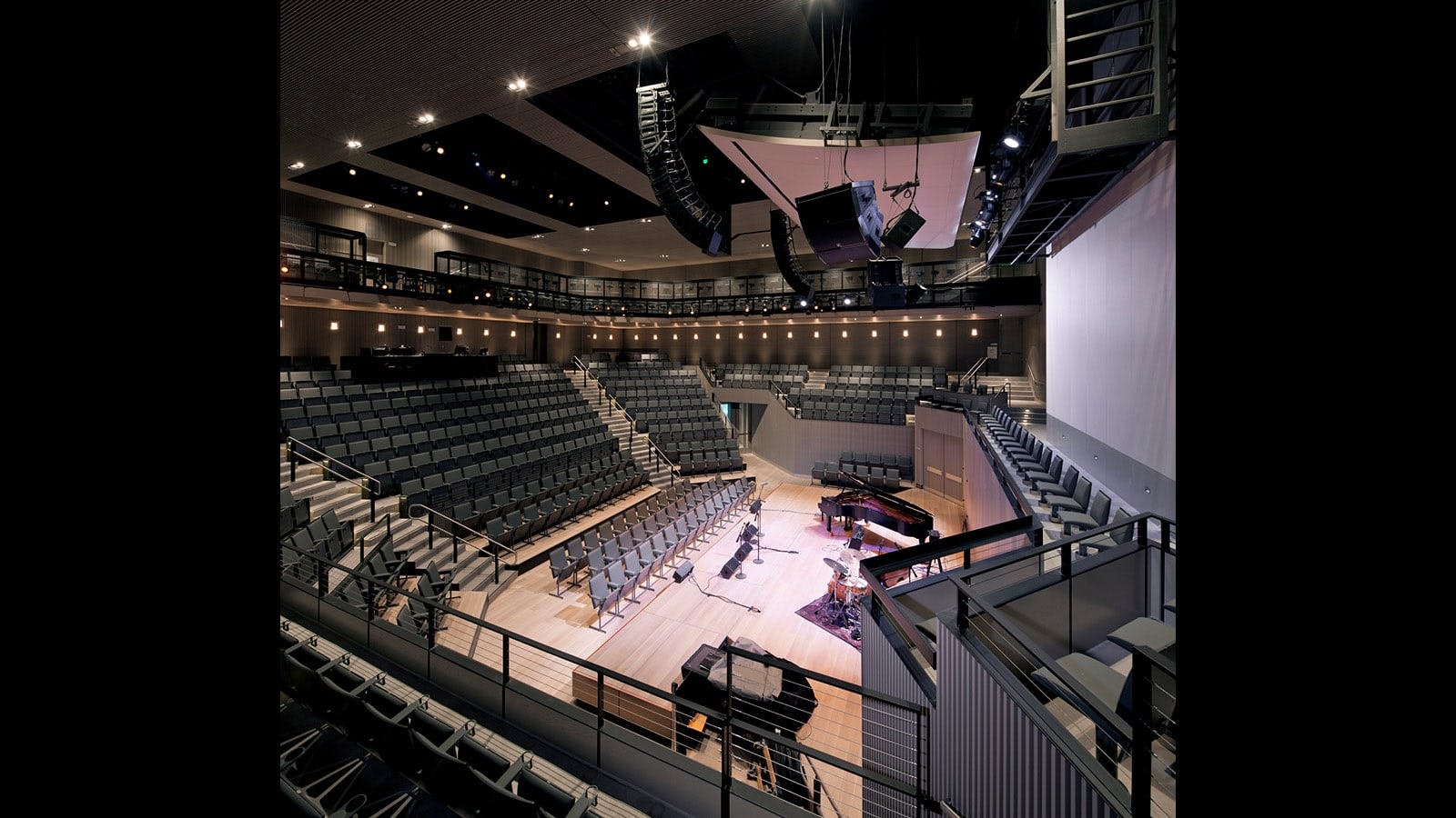Robert N. Miner Auditorium at SFJAZZ Center, tiered seating for events and performances.