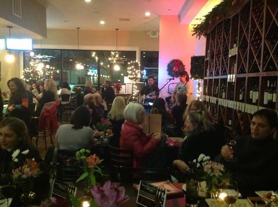 Vibrant event space at Tessora's Barra di Vino for networking and social gatherings.