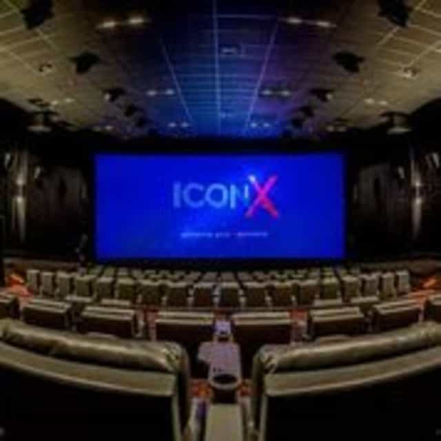 Modern cinema bar with spacious seating for corporate events in Mountain View.