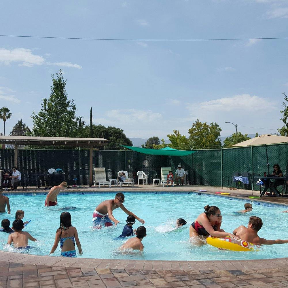 Lively swimming pool at Brookside Club, perfect for summer events and family gatherings.