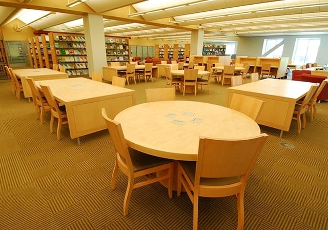 ARS Viewing Room at Santa Clara University Library, ideal for workshops and meetings.
