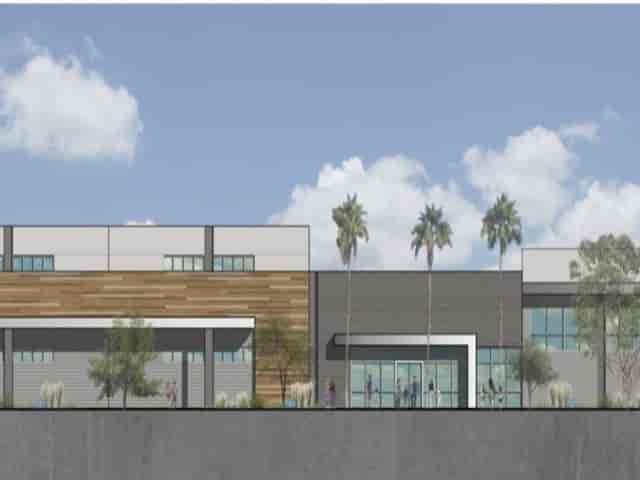 Lisbon Vista Community Center, modern venue with glass windows for events and gatherings.