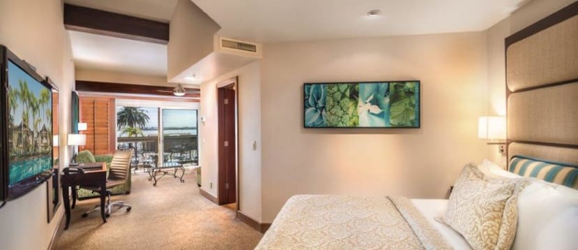 Humphreys SoCAL Dining & Music hotel room with serene view, perfect for meetings and retreats.