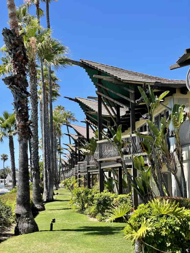 Tropical restaurant venue with unique architecture, ideal for outdoor events and retreats.