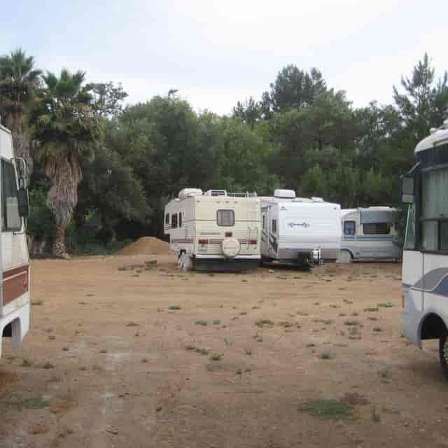 RV campsites at MCAS Miramar, rustic setting for casual gatherings and retreats.