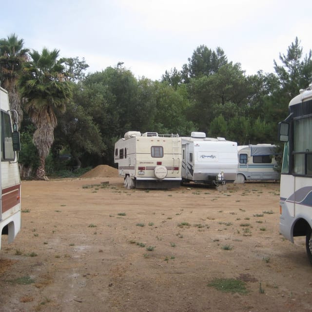 RV campsites at MCAS Miramar, rustic setting for casual gatherings and retreats.