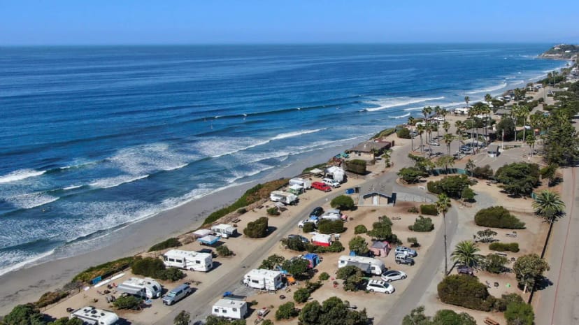 RV campsites at MCAS Miramar with scenic coastal views for outdoor events and retreats.