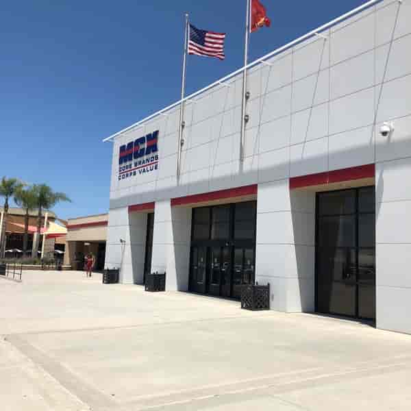 Modern Marine Corps Exchange venue at MCAS Miramar, ideal for conferences and trade shows.