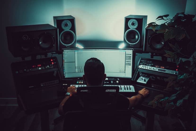 Modern recording studio with advanced sound equipment for high-quality audio events.