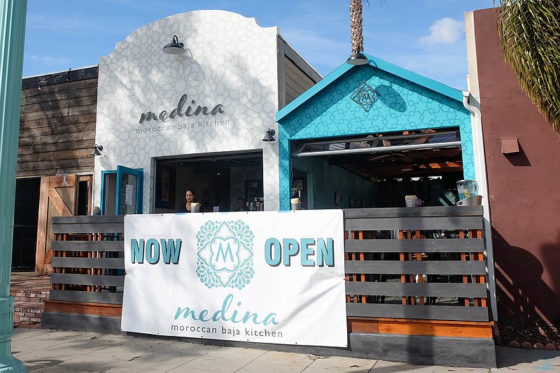 Vibrant Medina Kitchen patio, ideal for casual gatherings and networking events.