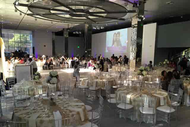 Elegant auditorium at Morton's The Steakhouse, ideal for weddings and galas.