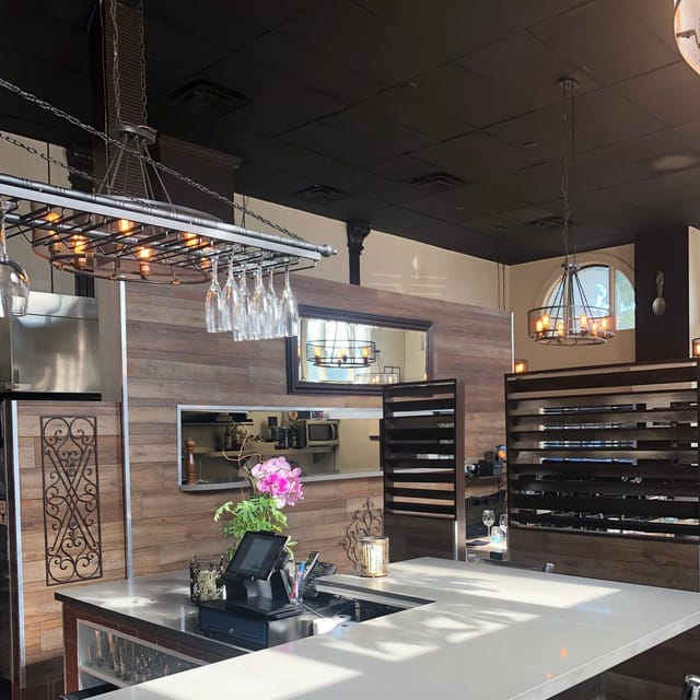 Stylish patio at Trattoria 360, perfect for networking events and small conferences.