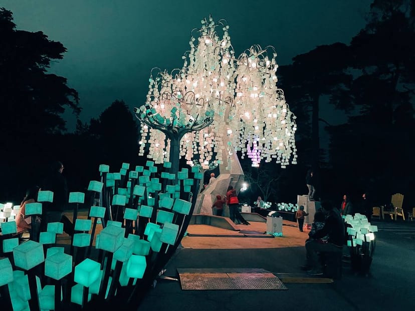 Golden Gate Park's LED Forest