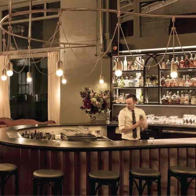Stylish bar at The Treasury, perfect for networking events and cocktail receptions.
