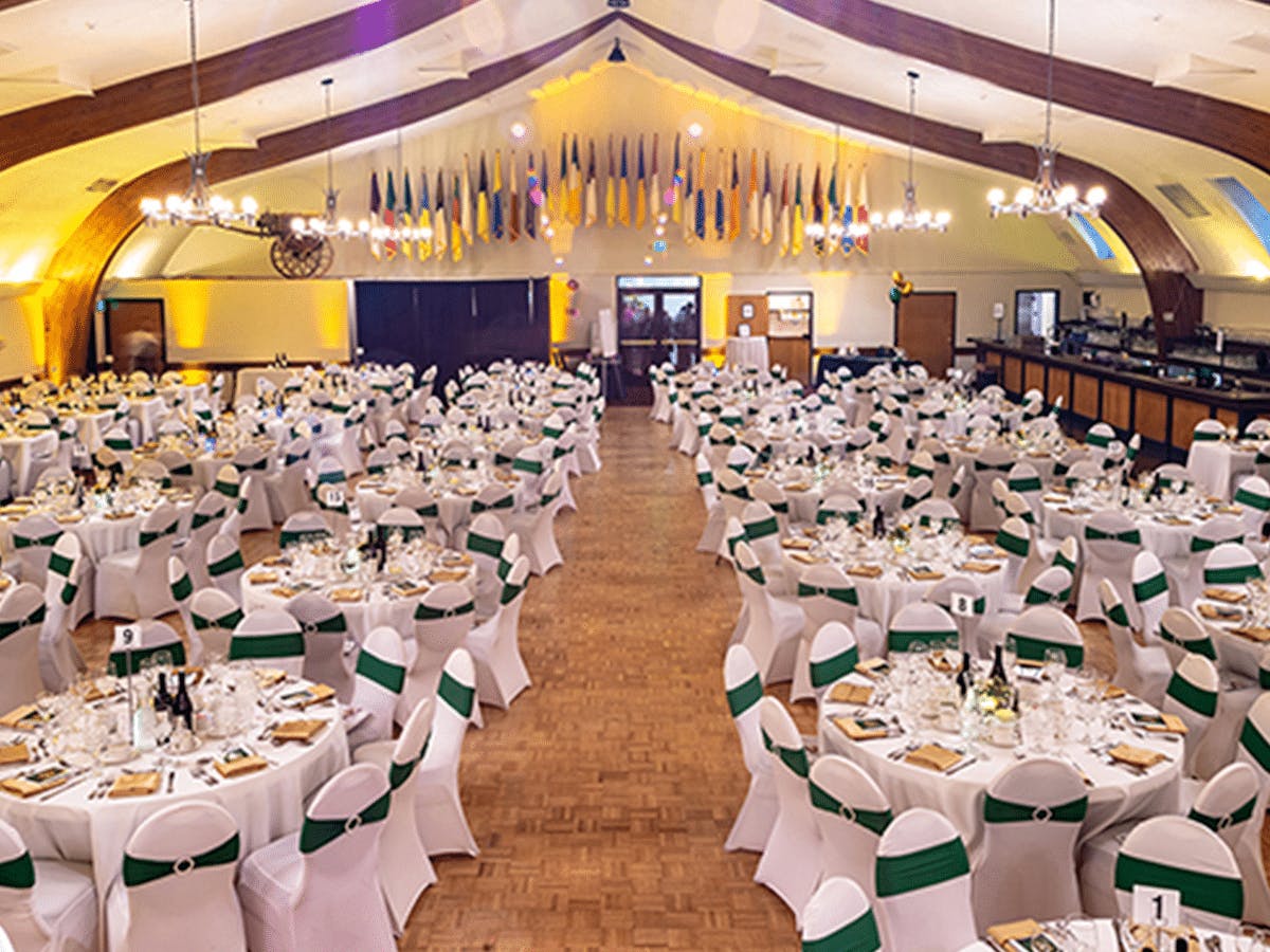 Elegant banquet hall at United Irish Cultural Center, perfect for weddings and corporate events.