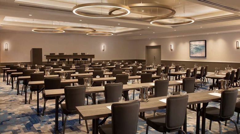 Meeting room at Embassy Suites Milpitas, ideal for conferences and seminars.