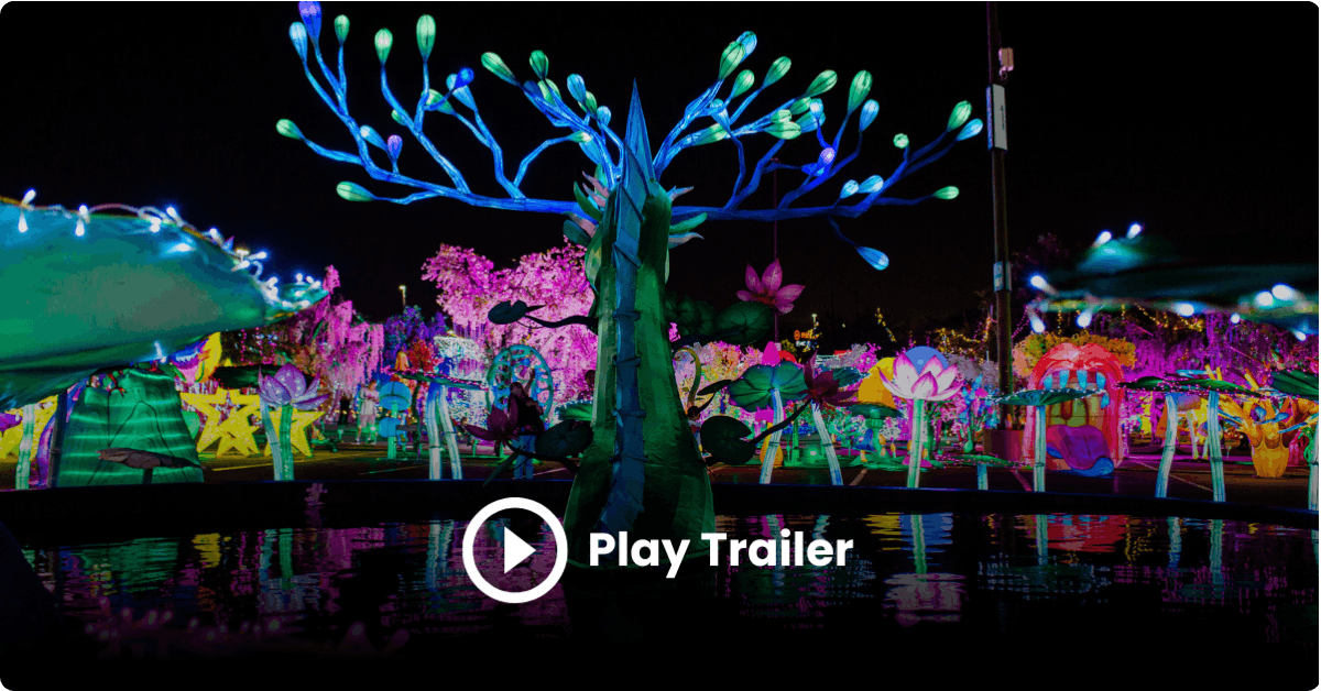 Vibrant outdoor event space with artistic installations for festivals and gatherings.