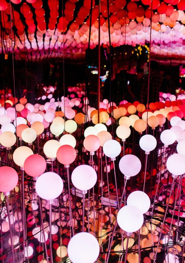 Illuminated spheres in Enchanted Forests, perfect for cocktail receptions and themed parties.