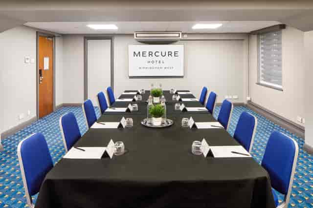 Meeting room suite at Mercure Birmingham West Hotel, ideal for corporate events.