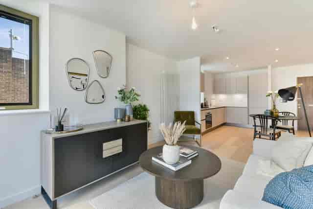 Modern living space in Grace House, ideal for meetings and networking events.