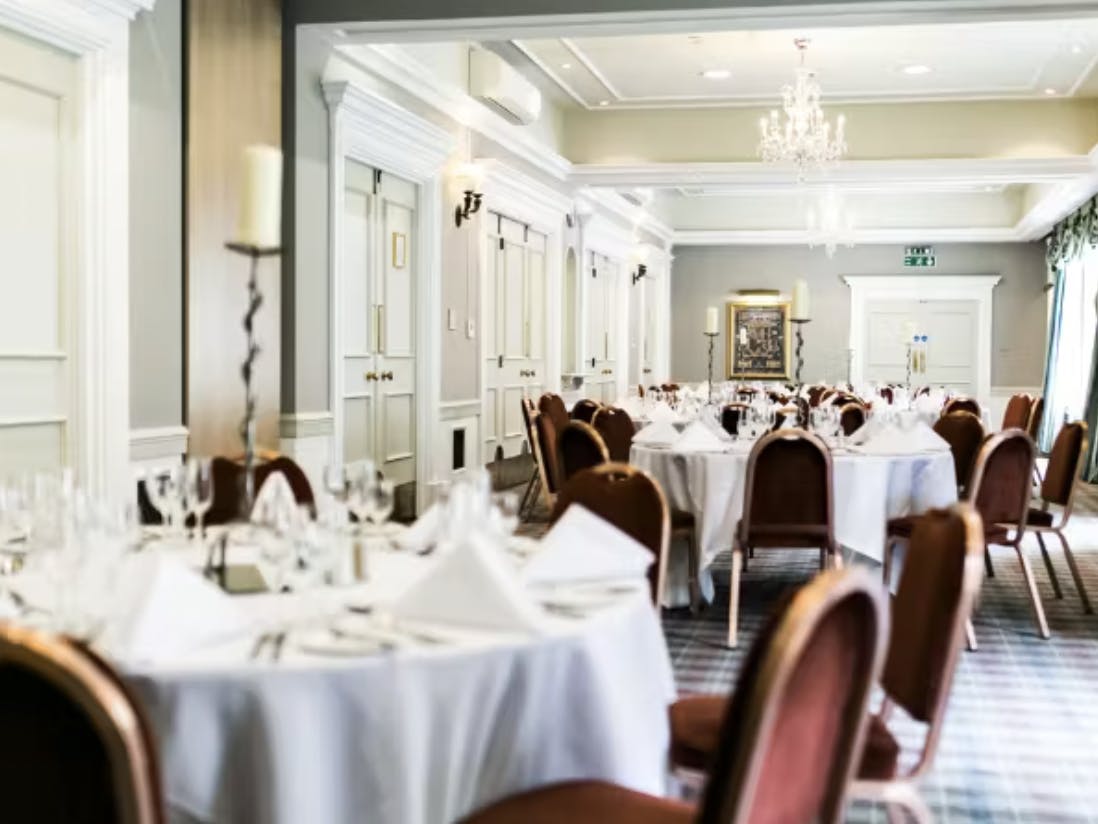 Prince of Wales Suite, Angel Hotel Cardiff: elegant event space for weddings and corporate meetings.