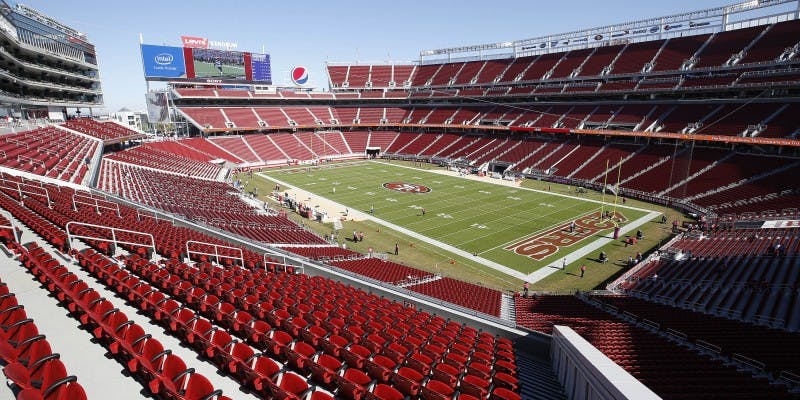 Visa Box Office at Levi's Stadium, spacious venue for sports and corporate events.