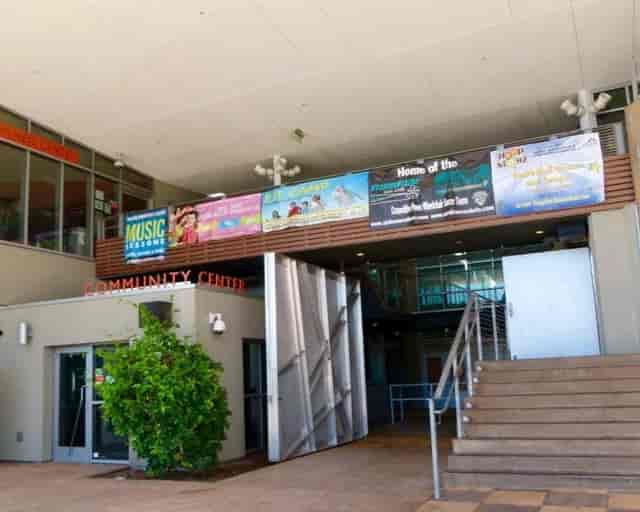 Welcoming entrance of La Salle Community Center, ideal for events and gatherings.