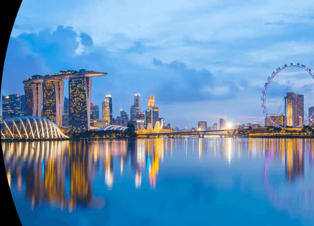 Stunning skyline view from Level 8 Cliftons Singapore, ideal for corporate events.