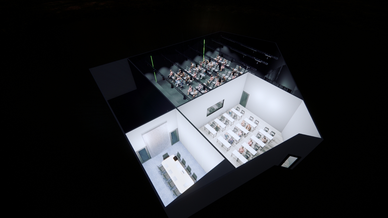 Event space at BELLS Institute with flexible meeting room for collaborative sessions.