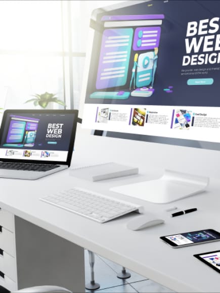Modern workspace at BELLS Institute with laptop, ideal for event marketing and management.