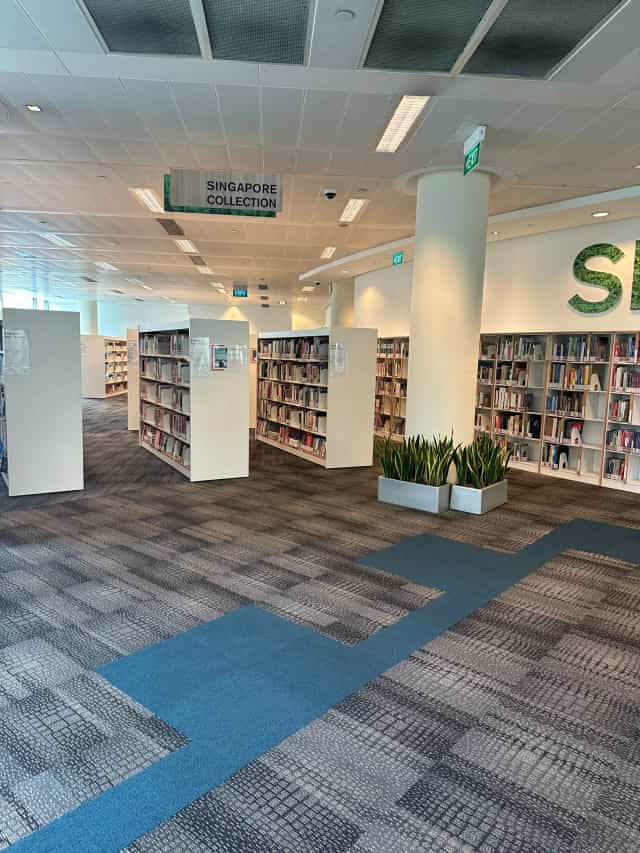 Quiet Reading Room at Jurong West Library, modern space for workshops and meetings.