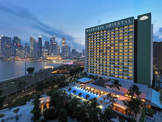 Mandarin Oriental Singapore venue with skyline views for meetings and events