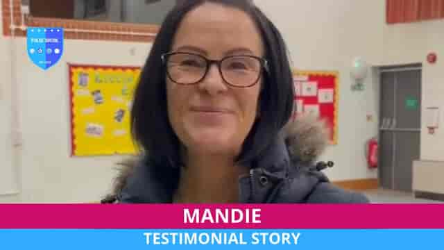 Smiling individual at Space Sports Centre, showcasing community event testimonials.