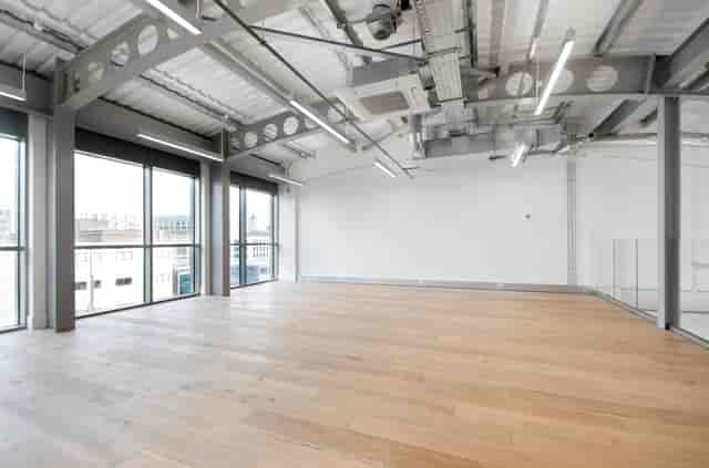 Modern Mezzanine Levels in The Print Rooms, ideal for events and workshops.
