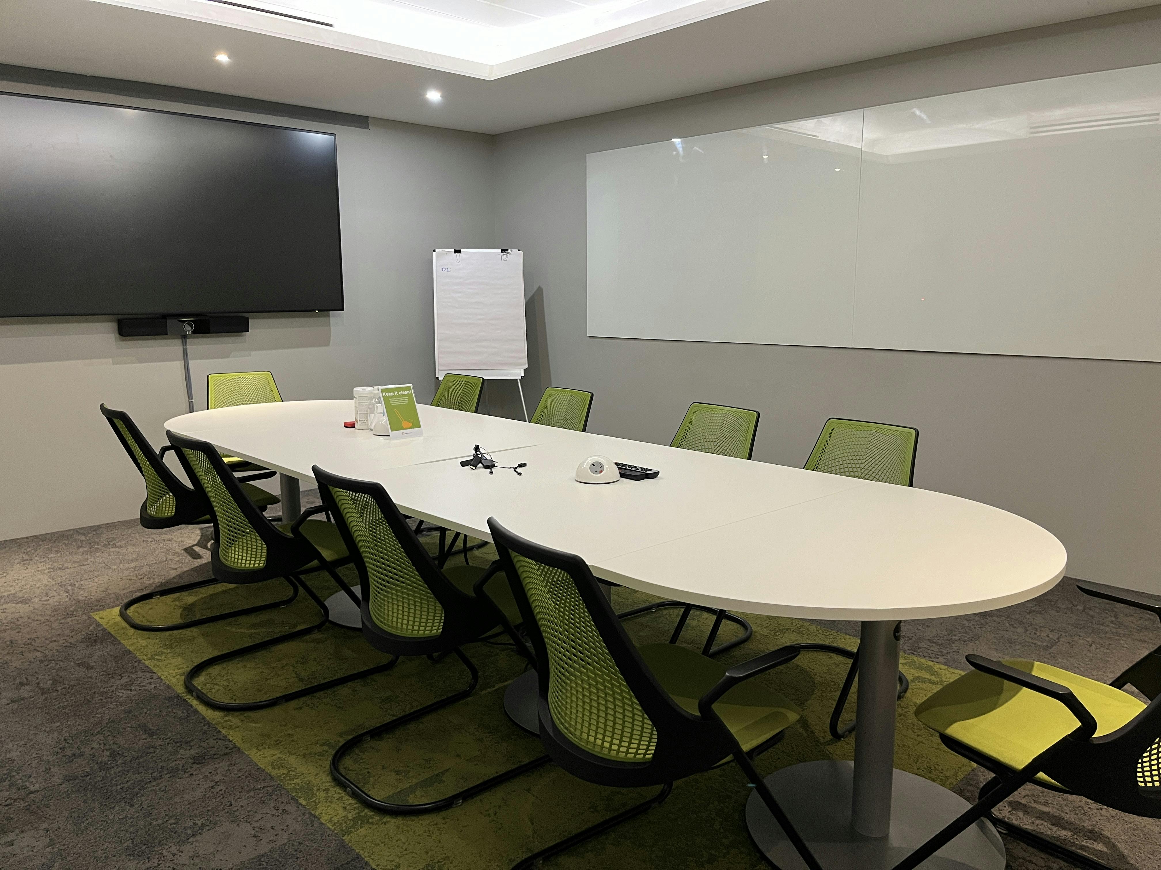 Modern Bentham Boardroom with oval table, ideal for meetings and workshops.