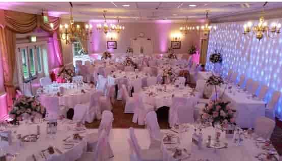 Elegant banquet hall at Thundridge, perfect for weddings and formal events.