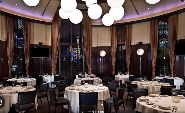 Elegant Gigi Room at Joe's Seafood, ideal for upscale corporate events and weddings.