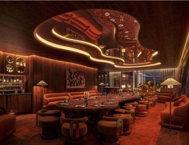 Sambaroom private dining at Sushi Samba, modern design for upscale events and gatherings.